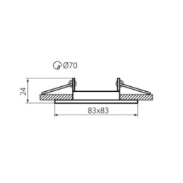 Square Tilt Downlighter