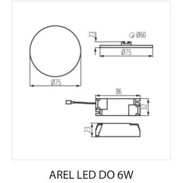 Kanlux AREL LED 6W IP65 PANEL