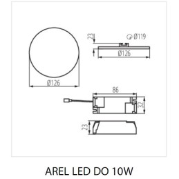 Kanlux AREL LED 6W IP65 PANEL