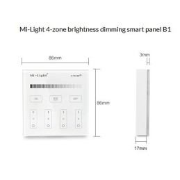 Mi-Light B1 4-zone brightness dimming smart panel