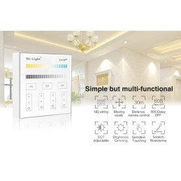 Mi-Light 4-Zone CCT Adjust Smart Panel