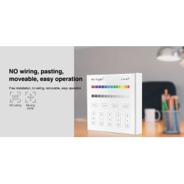 Mi-Light 4-zone RGB/RGBW smart panel B3 Black or White