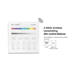 Mi-Light 4-zone RGB/RGBW smart panel B3 Black or White