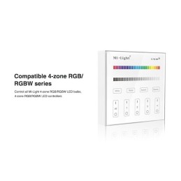 Mi-Light 4-zone RGB/RGBW smart panel B3 Black or White