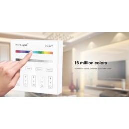 Mi-Light 4-zone RGB/RGBW smart panel B3 Black or White