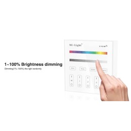 Mi-Light 4-zone RGB/RGBW smart panel B3 Black or White