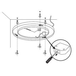 Kanlux VARSO LED - Ceiling-mounted moisture resistant LED light fitting 18w