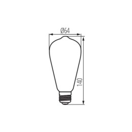 Pear Vintage LED Filament e27