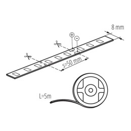 Kanlux Professional 5m LED Strip - Free Power Supply