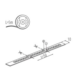 12v Colour tunable LED STRIP L120 CCT