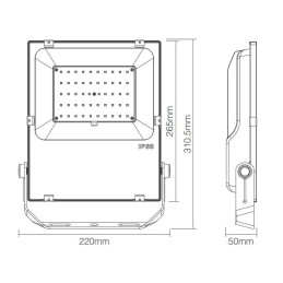 Floodlight RGB+CCT 50W 230VAC FUTT02