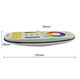 Remote controller RGB+CCT 4-zone 2xAAA