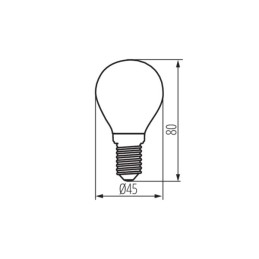 XLED G45 E14 4.5w