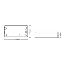 RGB-RGBW Controller 12-24VDC 12A WiFi