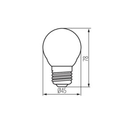 XLED G45 E27 4.5w