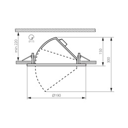 Downlight fitting HIMA LED