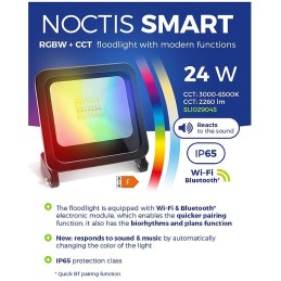 Noctis 24W 1800lm RGBW + CCT + DIMM Wi-Fi / BT Spectrum SMART floodlight