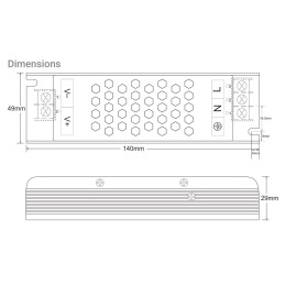 Constant Voltage Power Supply 12V 100W