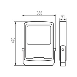 LED floodlight FL AGOR HI 240w Floodlight