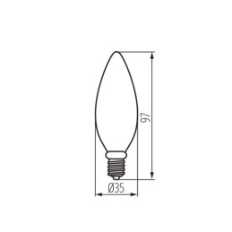 XLED Candle 4.5w C35E14