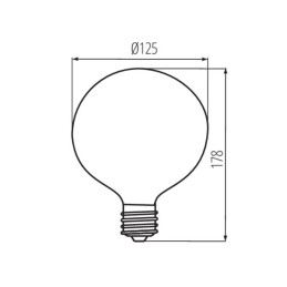 XLED G125 11W-WW Globe