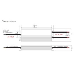 Constant Voltage Power Supply PFC IP67 12V 500W