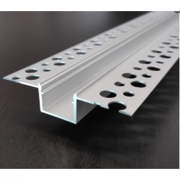 1m Alu Profile for LED Strip - Comes with click in lens - Plaster In