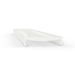 Glalu 1m Recessed Profile with opaque polycarbonate lens