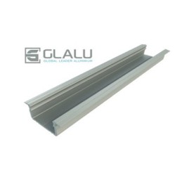 Glalu 1m Recessed Profile with opaque polycarbonate lens