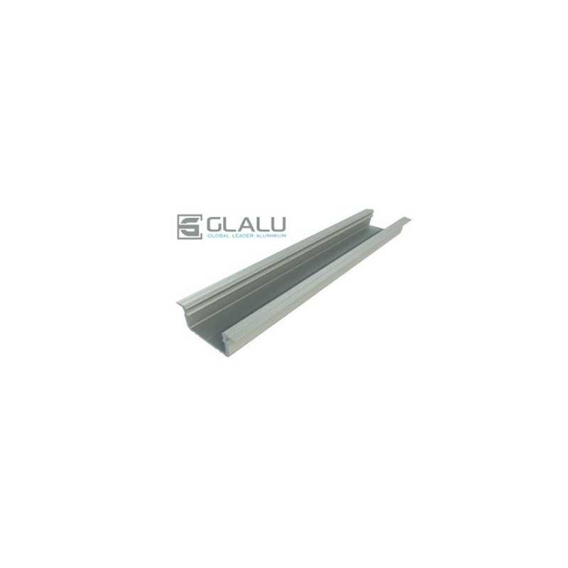 Glalu 1m Recessed Profile with opaque polycarbonate lens