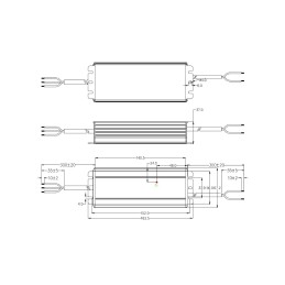 GLP GV6 150W Constant Voltage IP67 LED Driver