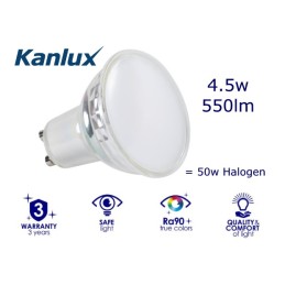 IQ-LED GU10 4.9W 550lm