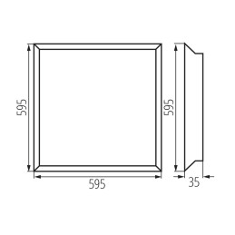 Recessed-mounted LED panel BLINGO BL