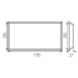 1200x300 Recessed-mounted LED panel BLINGO BL