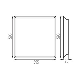 Recessed-mounted LED panel BLINGO BL