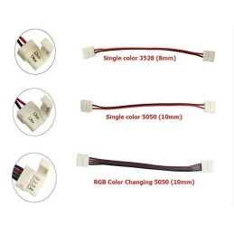 Solderless LED Strip Connector